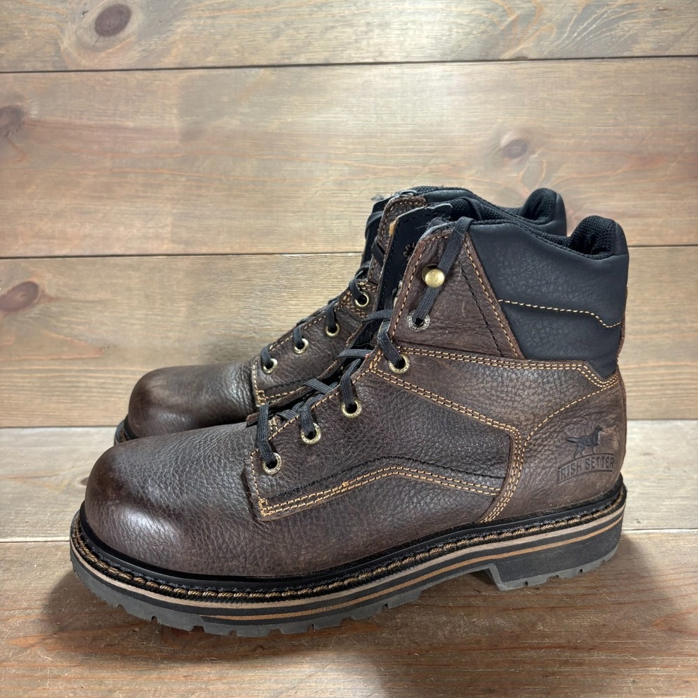 red wing Irish Setter Kittson Womens size 9 shoes Brown Leather Steel Toe boots